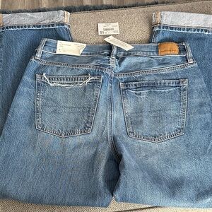 American Eagle Outfitters Ex-Boyfriend Jeans in Blue